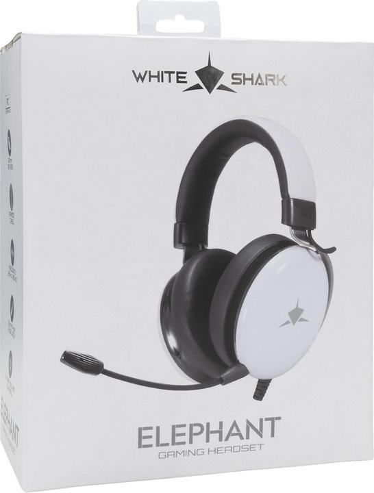 Actual product image White Shark GH-2540 Elephant White (Cable)
