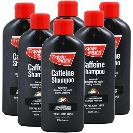 Triple Eight Koffein-Shampoo für alle Haartypen 250ml (250 ml, Flüssiges Shampoo)