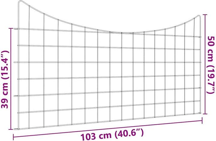Produktbild vidaXL Gartenbarriere