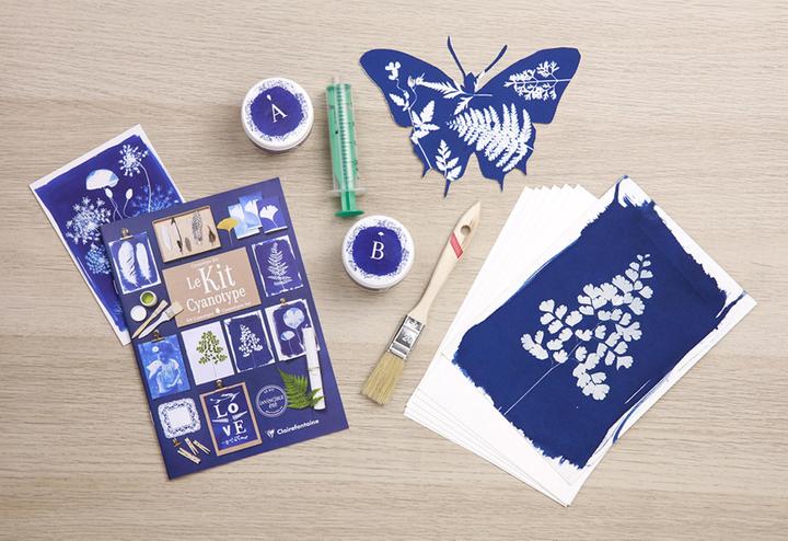 Actual product image Clairefontaine Cyanotype Creative Kit Set