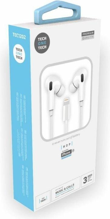 Produktbild Tech One Tech Kopfhörer Mit Mikrofon Tec1203 Weiss 10 Stück