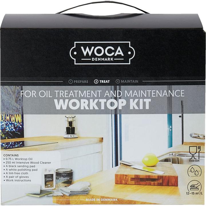 Woca Arbeitsplattenset (Natur, 0.10 l)