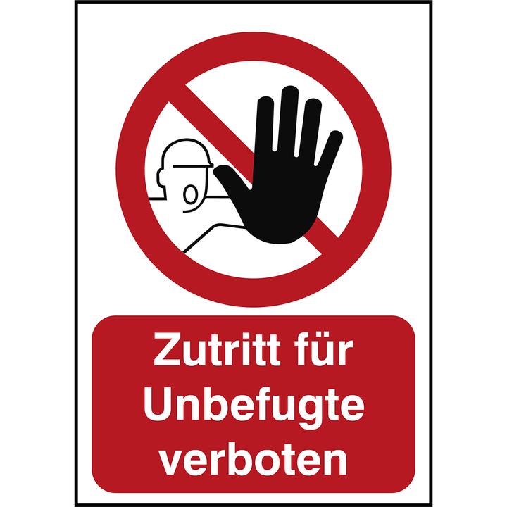 Actual product image Brady Security sign - No access for unauthorised persons