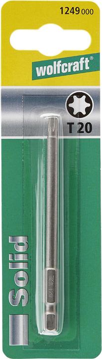 Actual product image wolfcraft wolfcraft 1 screwdriver blade Solid, T 10 (10mm S2)