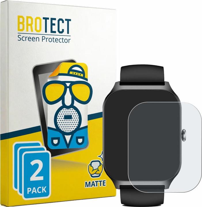 Produktbild BROTECT Entspiegelungsfolie für Kriutefy Smartwatch 1.83" Displayschutz Displayschutzfolie Folie Matt