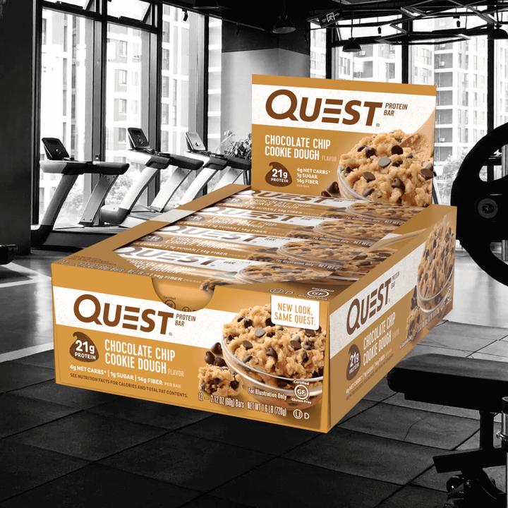 Actual product image Quest Nutrition Quest Bar (Chocolate Chip Cookie Dough, 6 pcs., 360 g)