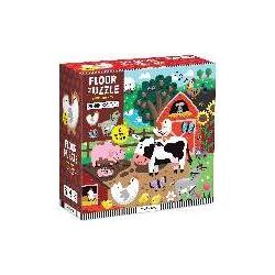 Abrams & Chronicle Farm Friends 25 Piece Floor Puzzle with Shaped Pieces (25 Teile)