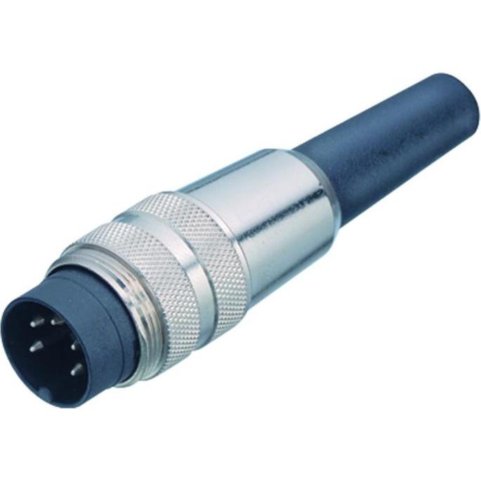 Schubiger 5 pole 270, Elektronikkabel + Stecker, Schwarz, Silber