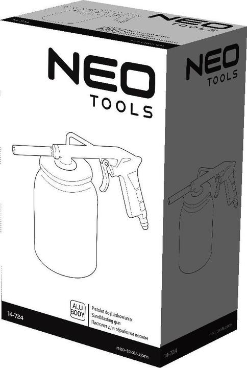 Neo Sandblasting gun with 750 cc tank