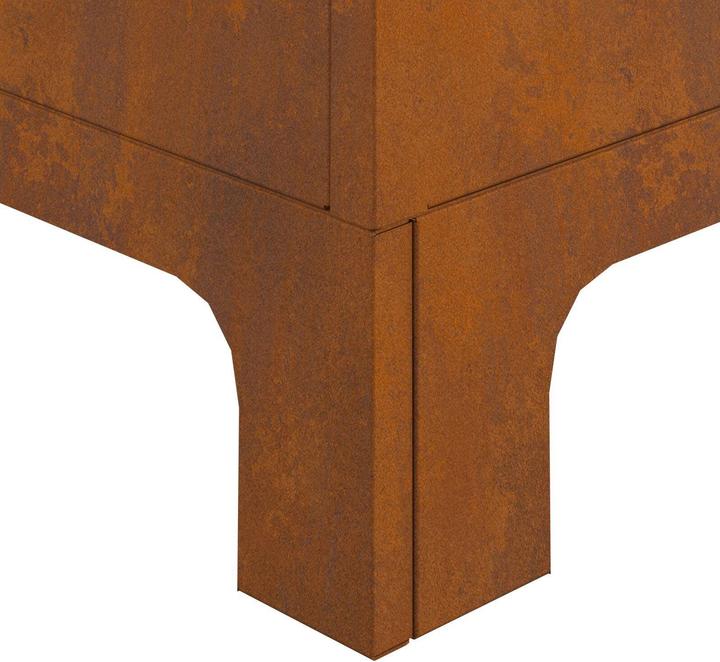 Produktbild vidaXL Feuerschale Quadrat 50x50x70 cm Wetterstahl (50 cm)
