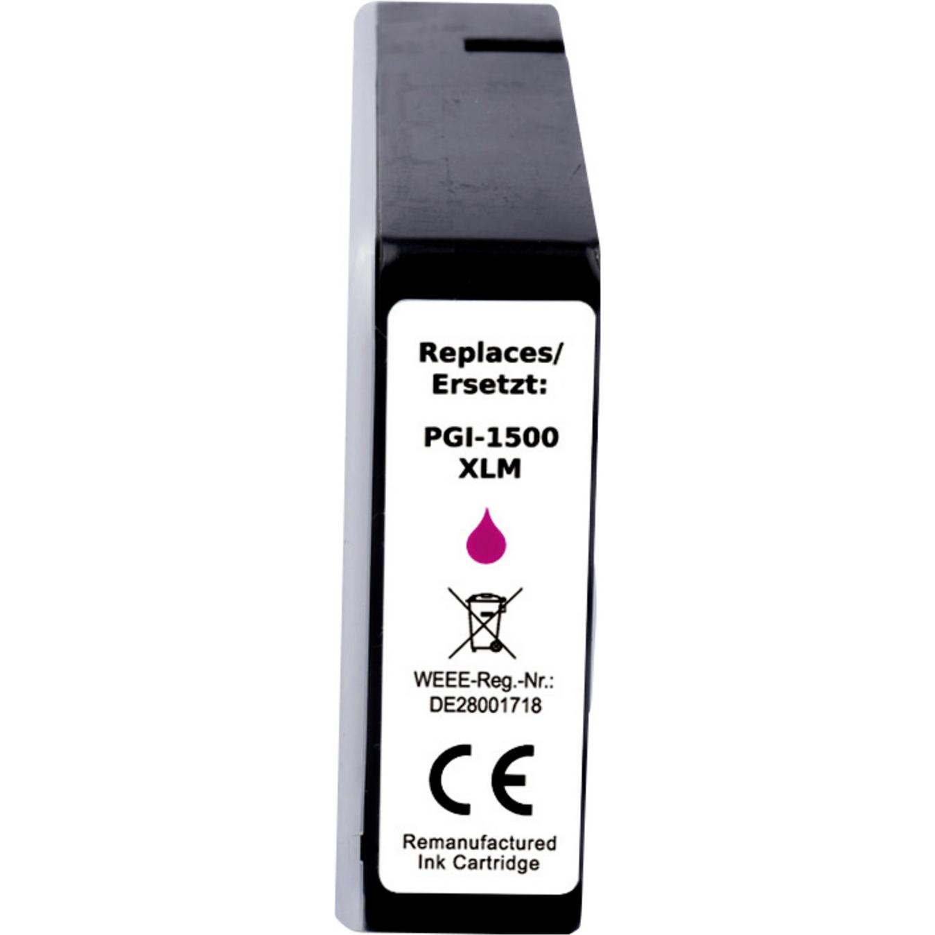 Renkforce, Cartucce, Druckerpatrone ersetzt Canon PGI-1500M XL Kompatibel Magenta RF-CPGI1500XLM (RF-6736470)