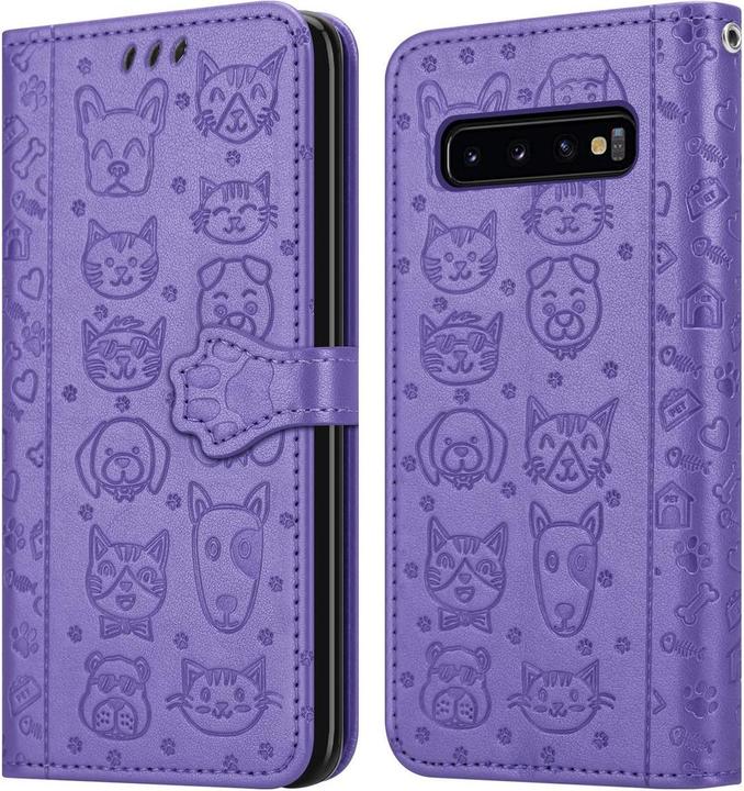 Produktbild Cadorabo Book Hunde & Katzen Cover (Samsung Galaxy S10)