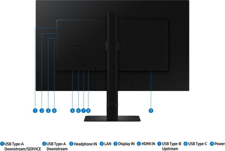 Image du produit Samsung ViewFinity S8 - S80UD (3840 x 2160 pixels, 27")