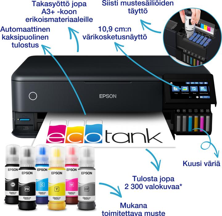 Image du produit Epson EcoTank ET-8550 (Réservoir d'encre, Couleur)