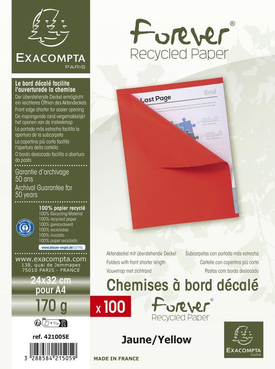 Actual product image Exacompta Collection folders - File covers (A4, 50 x)