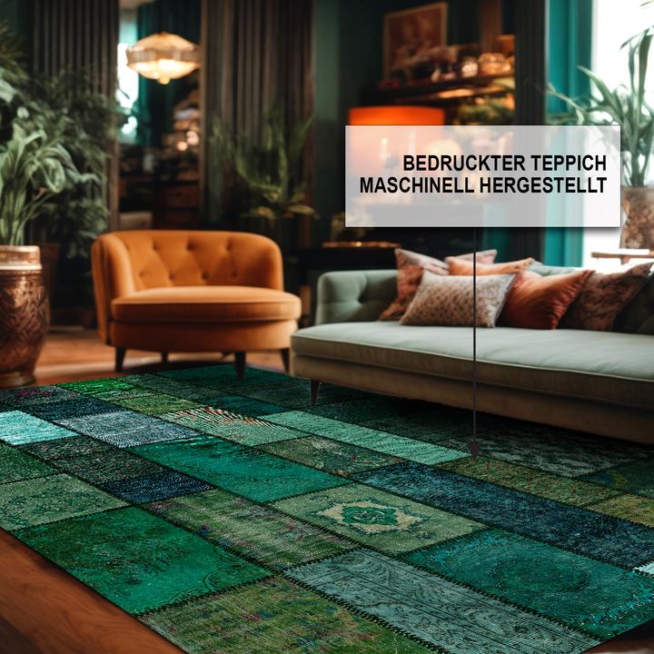 Image du produit Bamyum Trunk Tapis Imprimé Chenille Fabriqué à la Machine 160 x 230 cm (160 x 230 cm)