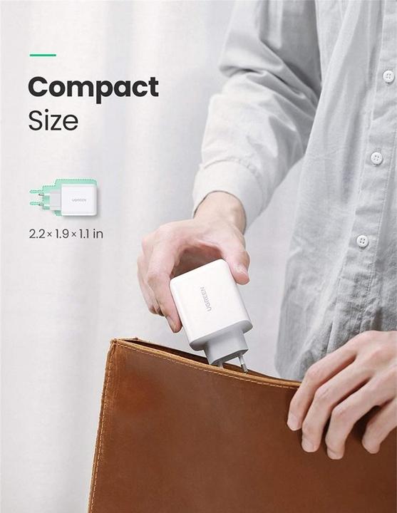 Produktbild Ugreen USB-A + USB-C 36W Ladegerät (36 W)