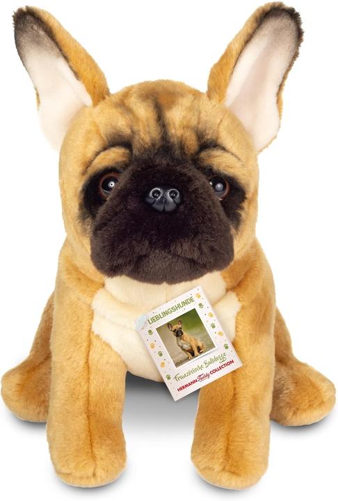 Actual product image Teddy Hermann 919872 - French bulldog, favourite dog cuddly toy, 27 cm (22 cm)