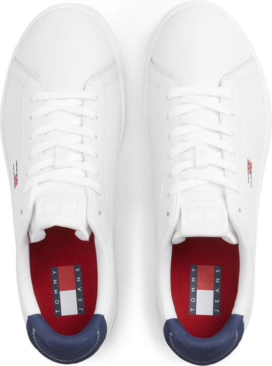 Actual product image Tommy Hilfiger White Polyurethane Men's Sneaker (41)