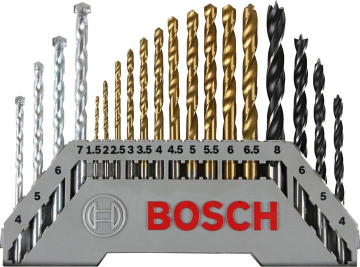 Produktbild Bosch Zubehör X-Line-Titanium Bohrer- und Schrauber-Set, 30-teilig (1.5 mm, 2 mm, 2.5 mm, 3 mm, 3.5 mm, 7 mm, 8 mm, 4 mm, 4.5 mm, 5 mm, 5.5 mm, 6 mm, 6.5 mm)