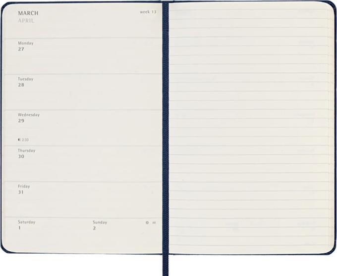 Immagine prodotto Moleskine Calendario settimanale 26/27 (A5, 1 settimana / 1 pagina)