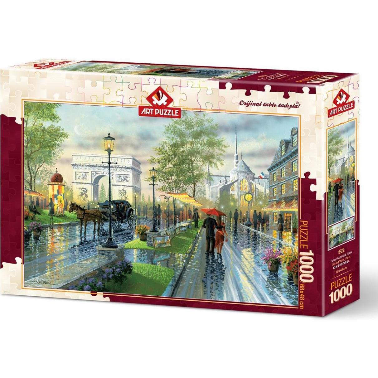 Heidi Cheese Line HeiDi Art Puzzle 1000 pcs. 4225 Spring walk in Paris (1000 Teile)