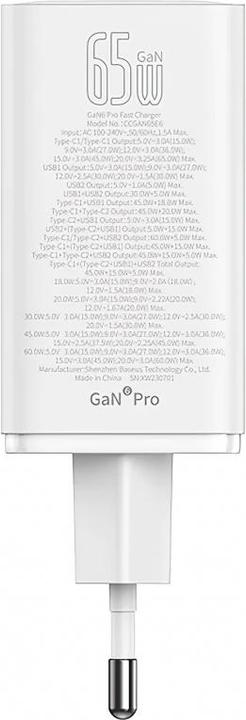 Produktbild Baseus GAN6 Pro Fast Charger (65 W, 4 Ports)