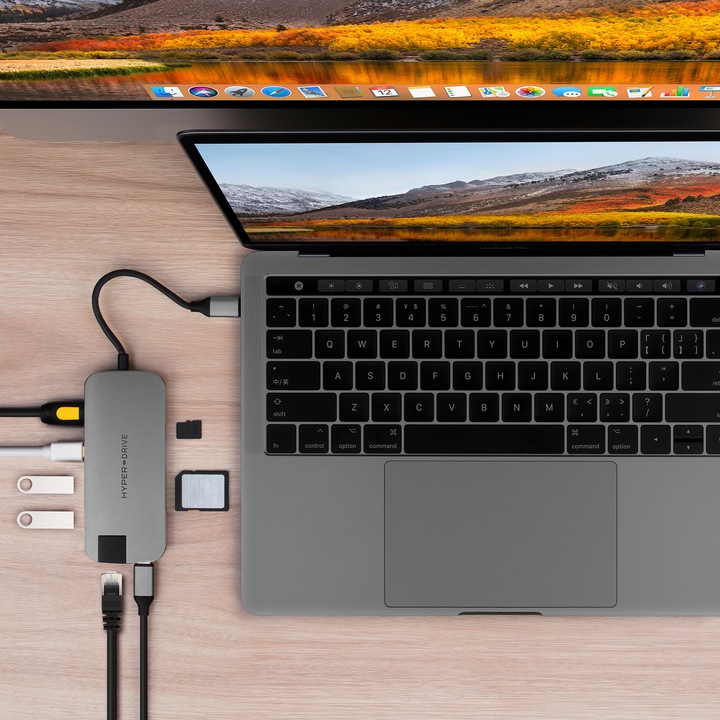 Actual product image Hyper HyperDrive Slim (USB-C, 8 Ports)
