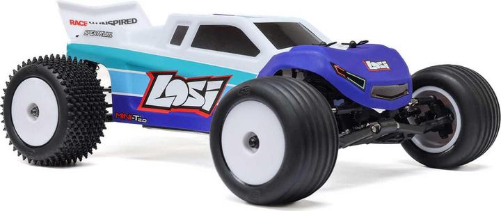 Actual product image Losi Mini-T 2.0 V2 1/18 2WD Stadium Truck Brushless RTR Blau (RTR Ready-to-Run)