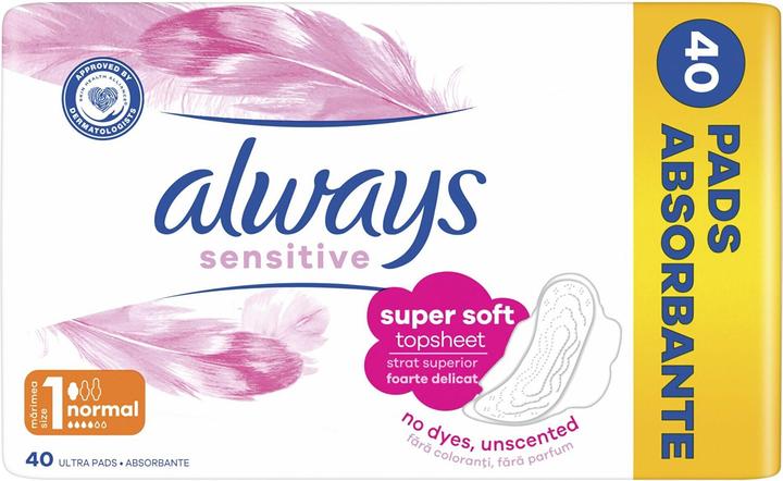 Produktbild Always Sensitive Normal Plus (40 x)