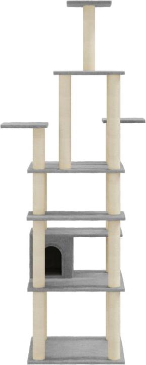 Produktbild vidaXL Katzenbaum (183 cm, Hellgrau)