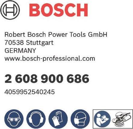 Produktbild Bosch Professional Zubehör EXPERT M480 Schleifnetz für Exzenterschleifer, 125 mm, G 240, 50 Stück (240)