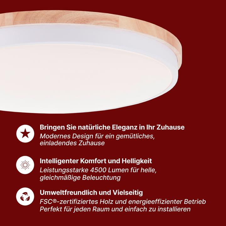 Produktbild Brilliant G80846/Baarlo LED-Deckenleuchte LED fest eingebaut W Weiss matt (4500 lm)