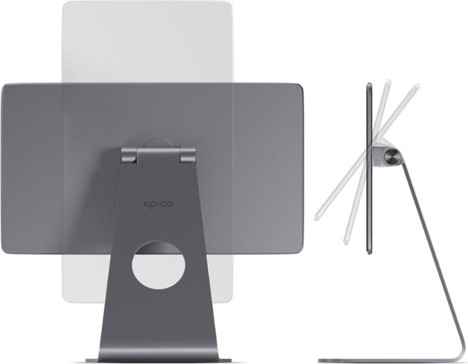 Produktbild Epico Magnetic Stand for Apple iPad Pro 11"/Air 10,9" - space gray