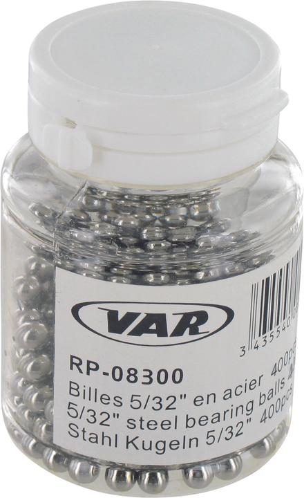 Actual product image VAR Steel spheres 5/32" (3.96mm) vials of 400 pcs.