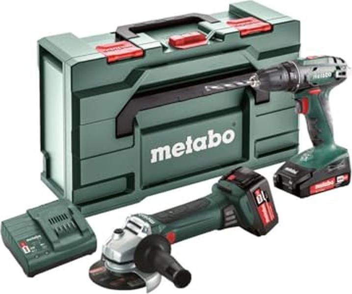 Image du produit Metabo Kit batterie 18V perceuse-visseuse sans fil BS 18 + meuleuse d'angle W 18LTX125 Quick  en coffret (18 V)
