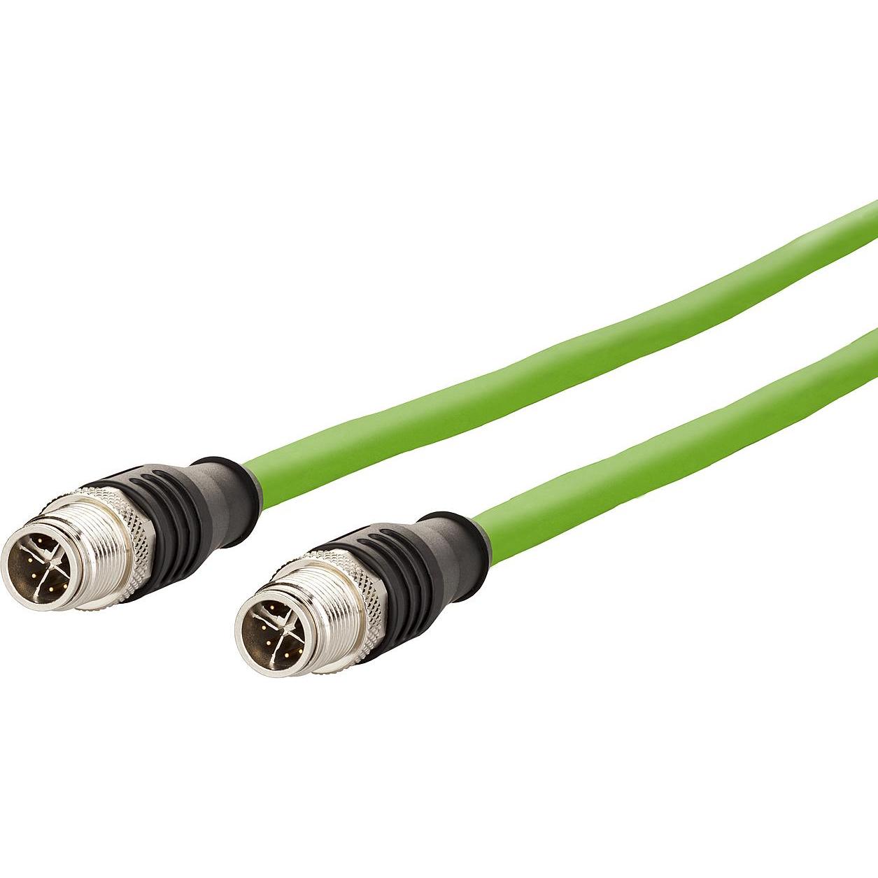 Thumbnail - Metz Connect Verbindungsleitung M12 ST-M12 ST, 8-pol X-kodiert (S/FTP, CAT6a, 10 m), Netzwerkkabel