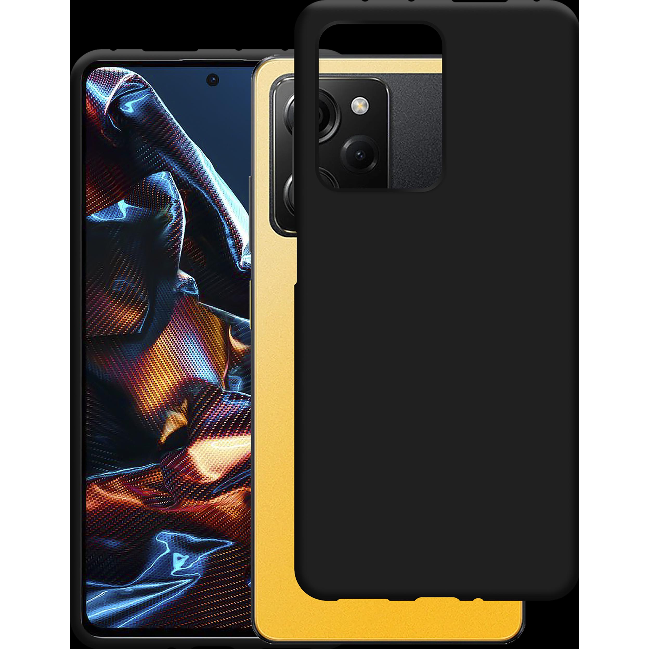 Cazy Silikon Hülle Kompatibel mit Poco X5 Pro - Soft TPU Schutz - (Xiaomi Poco X5 Pro), Smartphone Hülle, Schwarz