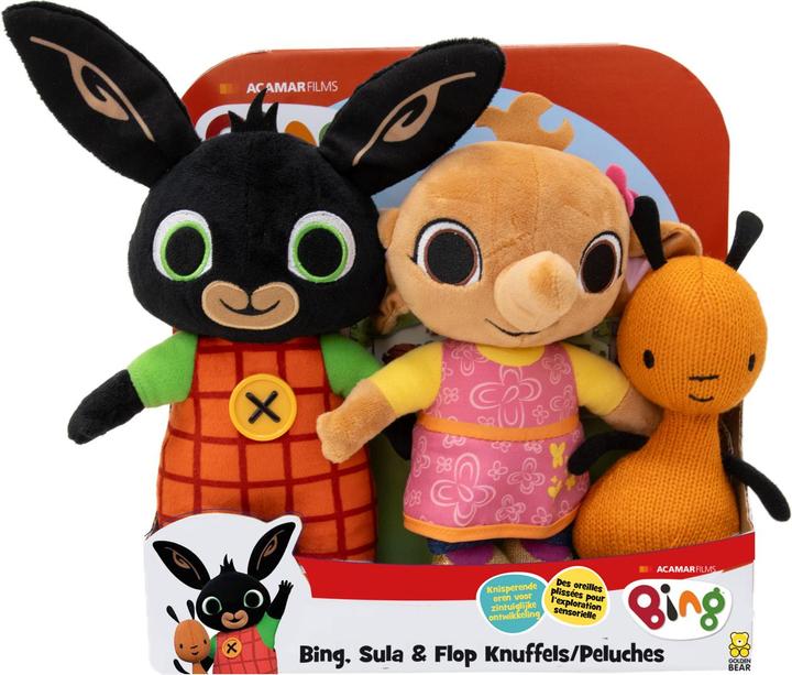 Bing Flop and Sula plush 3-pack (7 cm)