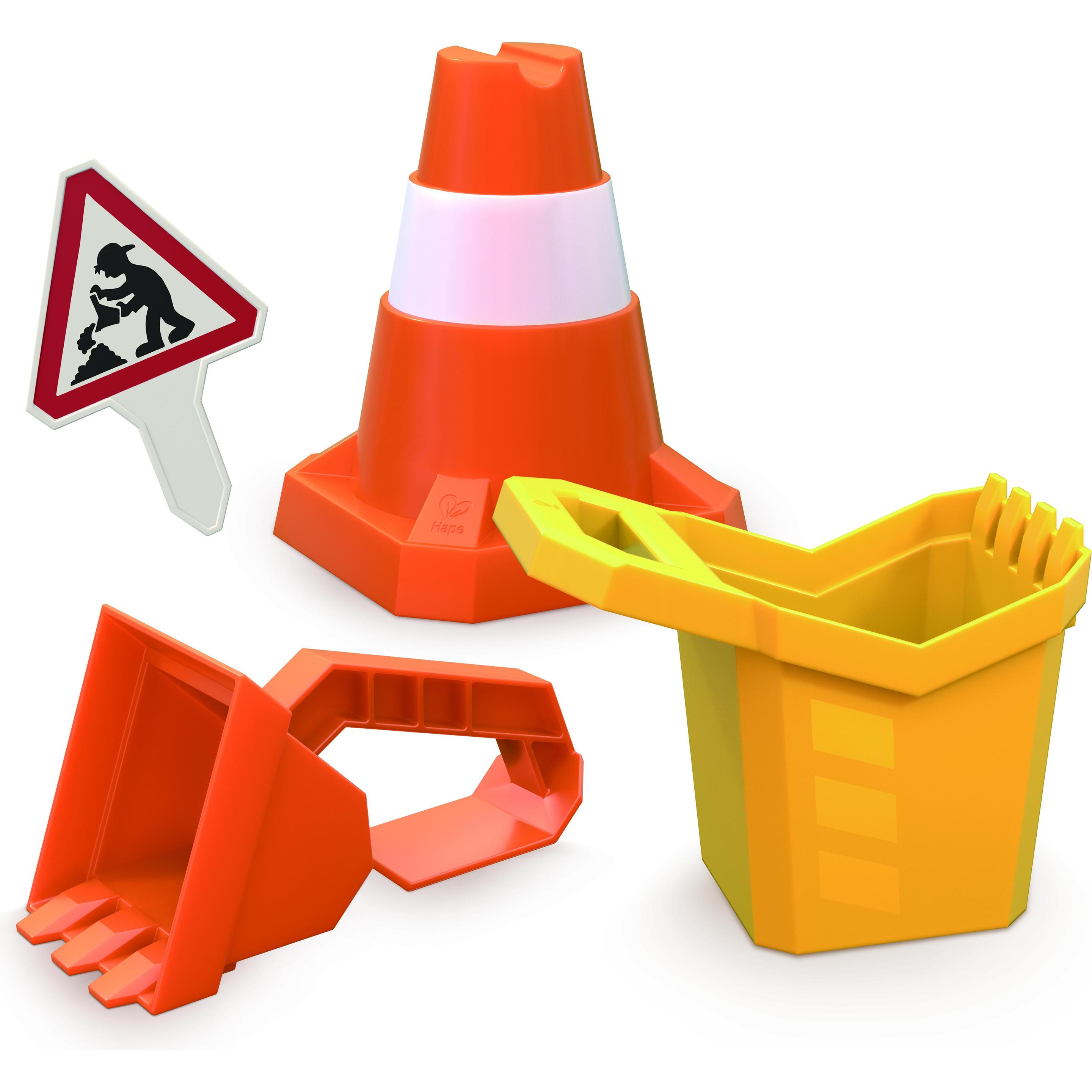 Hape Sandspielzeug-Set „Baustelle“