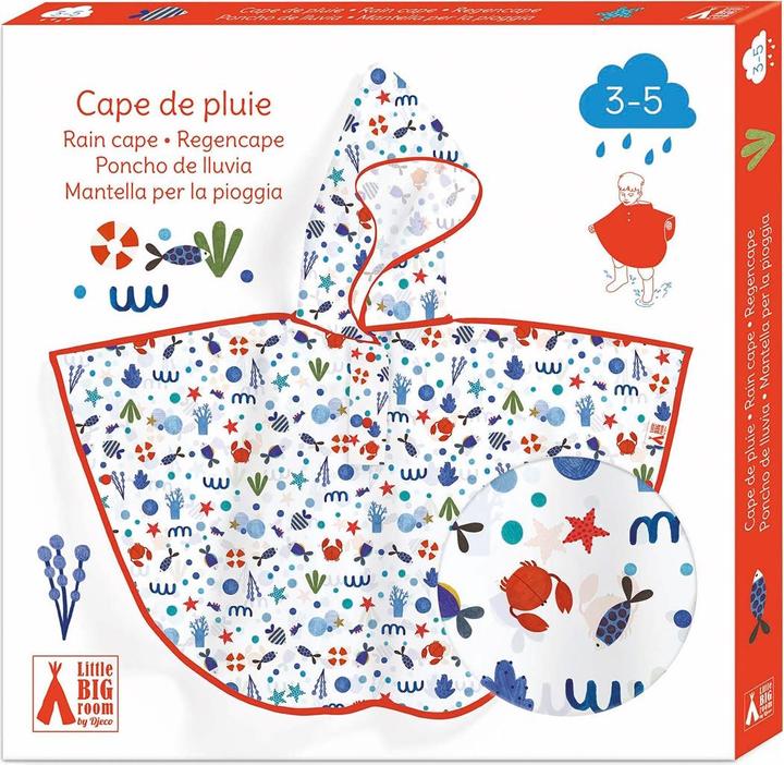 Produktbild Djeco Regenponcho Meer (80x46cm)