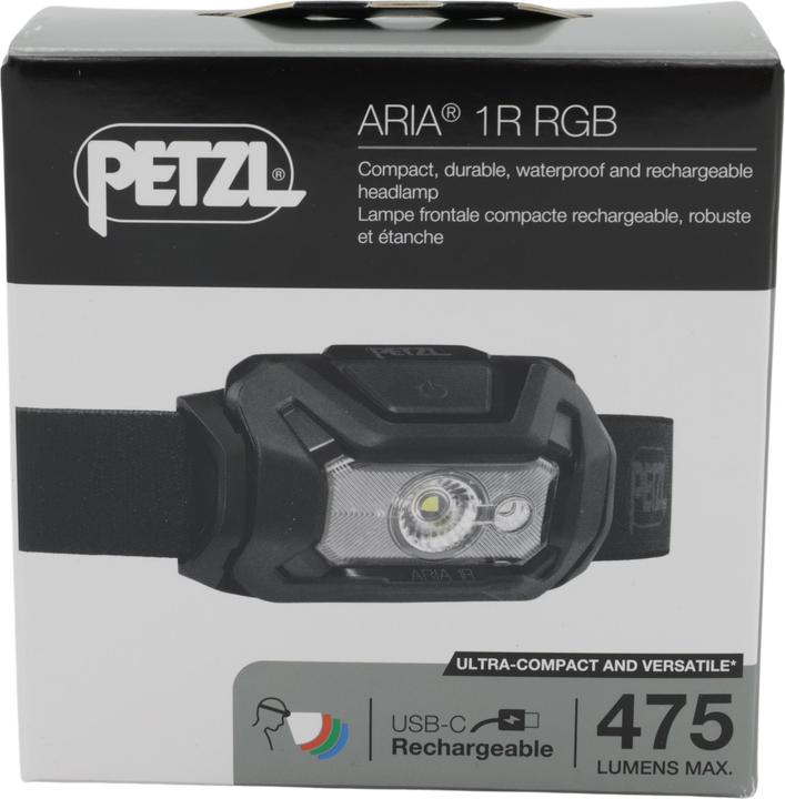 Actual product image Petzl ARIA 1R RGB E069DB00 schwarz (475 lm)