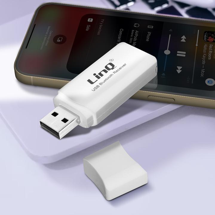 Image du produit LinQ Récepteur audio USB + sortie jack