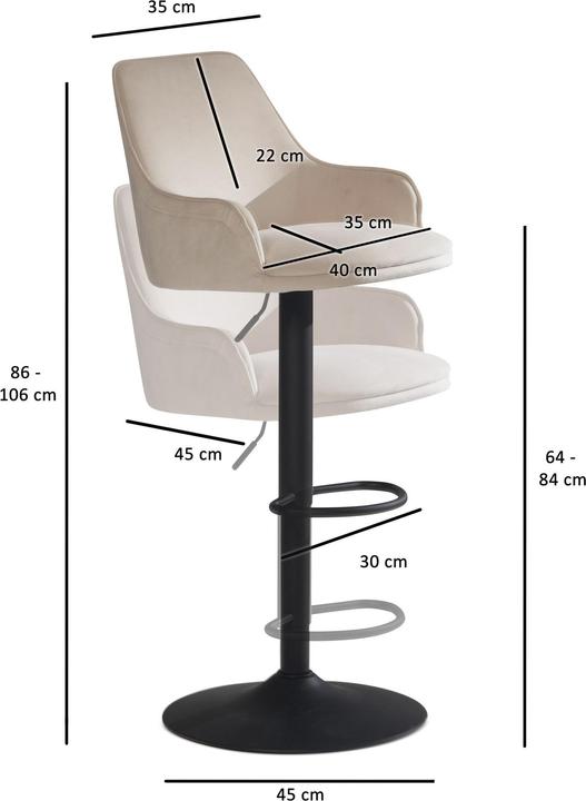 Actual product image FineBuy Kitchen stool