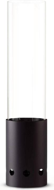 Actual product image Gardenflare Tischfeuer – elegante kleine Edelstahl Feuersäule und Pelletfackel - schwarz