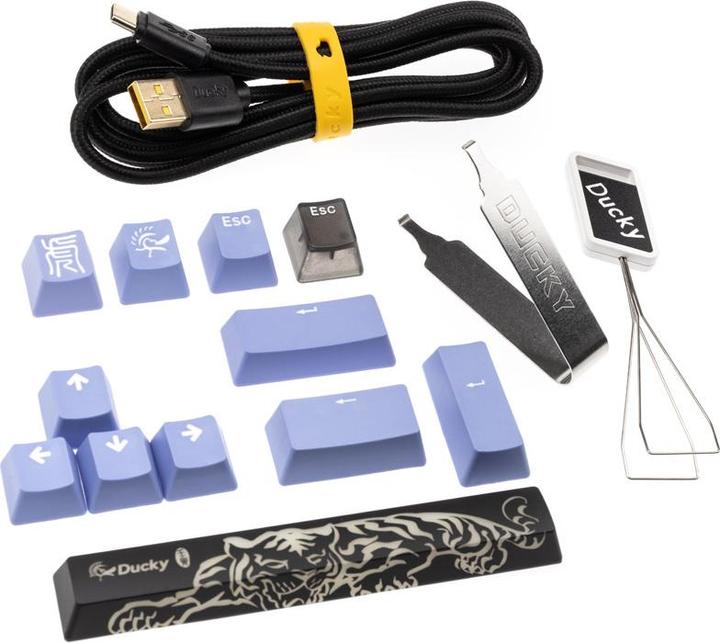 Immagine prodotto Ducky Mini tastiera da gioco One 3 Aura nera, LED RGB - Kailh Jellyfish Y (DE, Cablato)