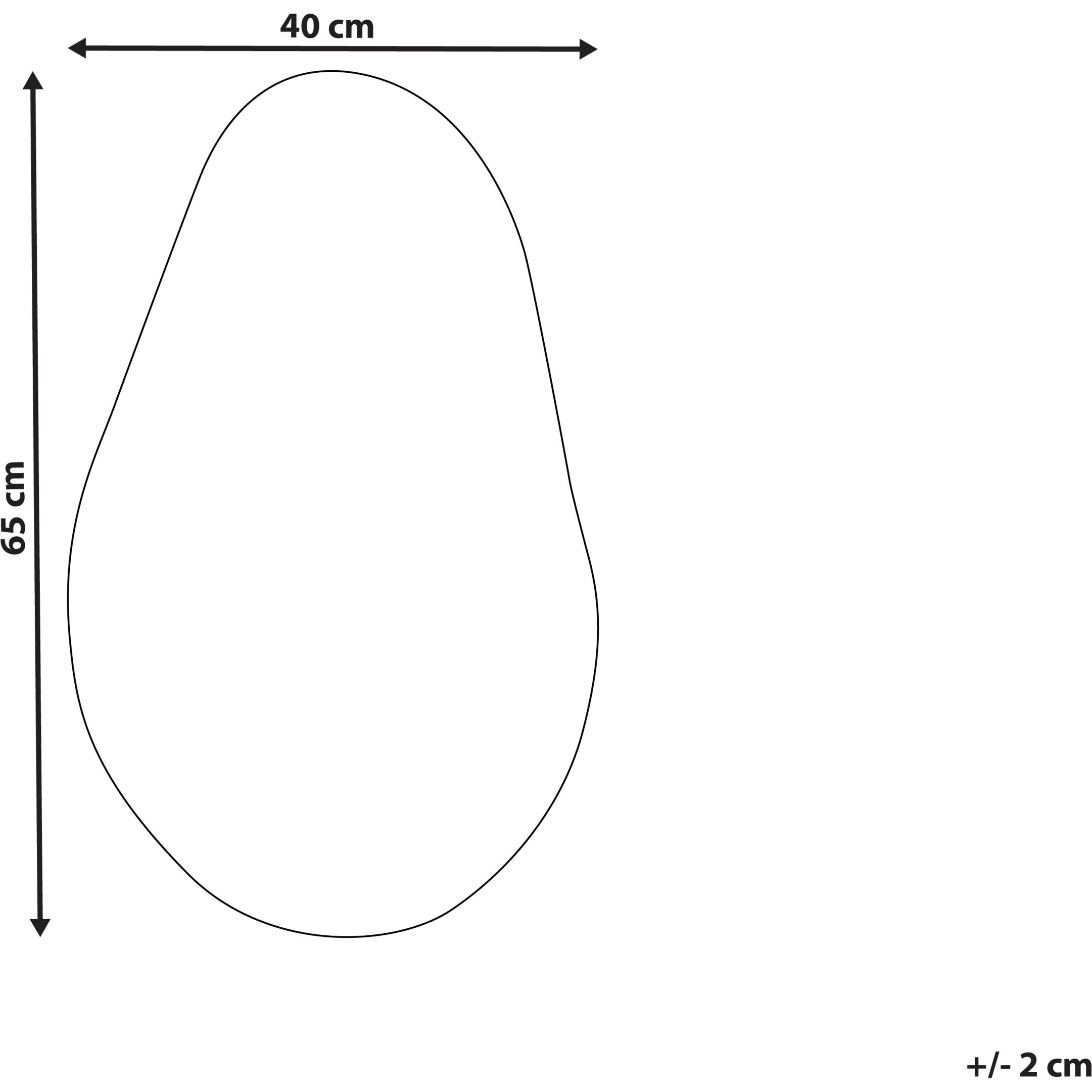 Thumbnail - Beliani, Spiegel, Wandspiegel Silber 40 x 65 cm AUBAGNE (40 x 65 cm)