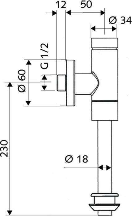 Productafbeelding Schell Schelomat Basic DN15 urinoirafvoer