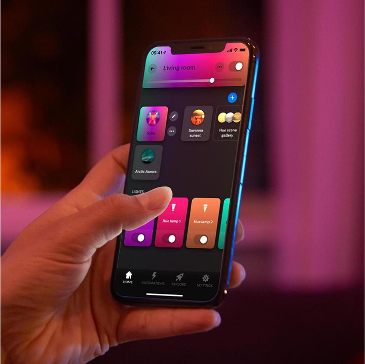 Image du produit Philips Panneau LED mince lumière blanche et colorée, intérieur, plafond, salon, cuisine, couloir (2900 lm)