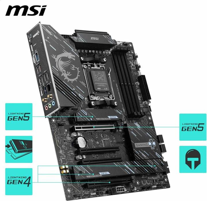 Produktbild MSI X870 GAMING PLUS WiFi (AM5, AMD X870, ATX)